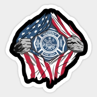 Firefighting hero Sticker